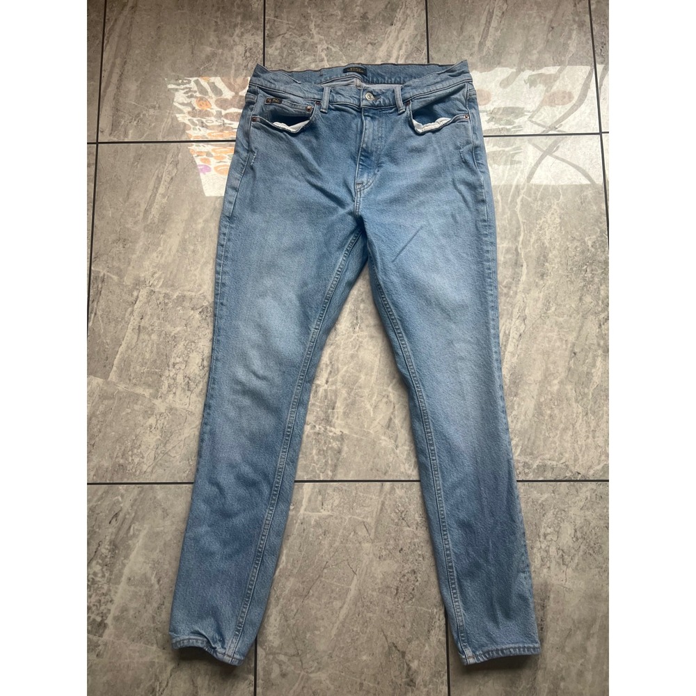Polo Ralph Lauren Mens Slim Fit Light Wash Blue Denim Jeans Size 31 Stretch